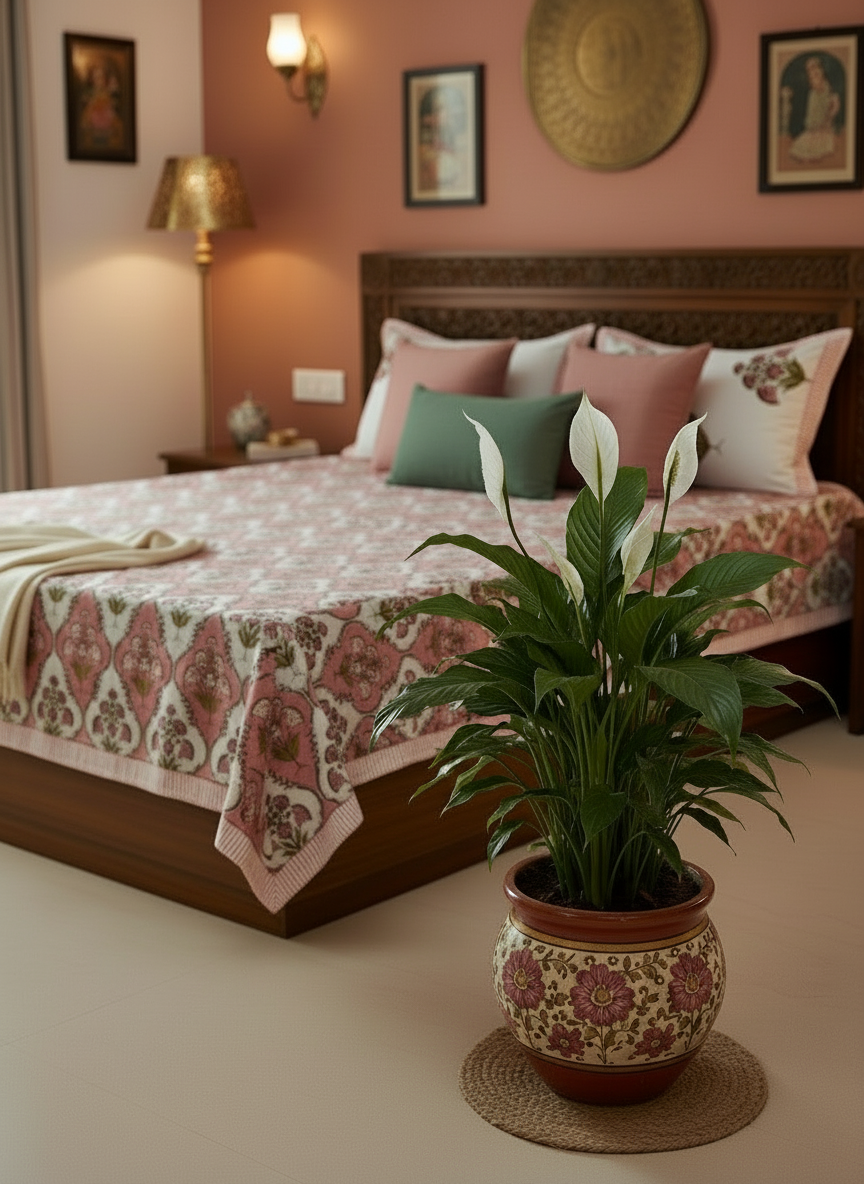 Guldasta - The Bouquet Bedsheet |Everyday Cotton | Pink