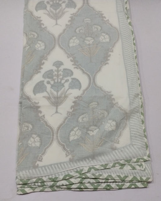 Guldasta -  Premium Muslin Cotton Dohar | Blue