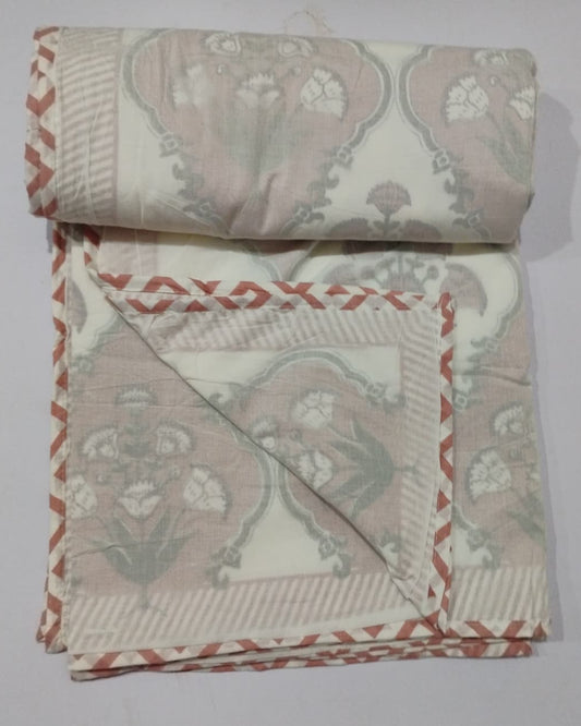 Guldasta -  Premium Muslin Cotton Dohar | Pink