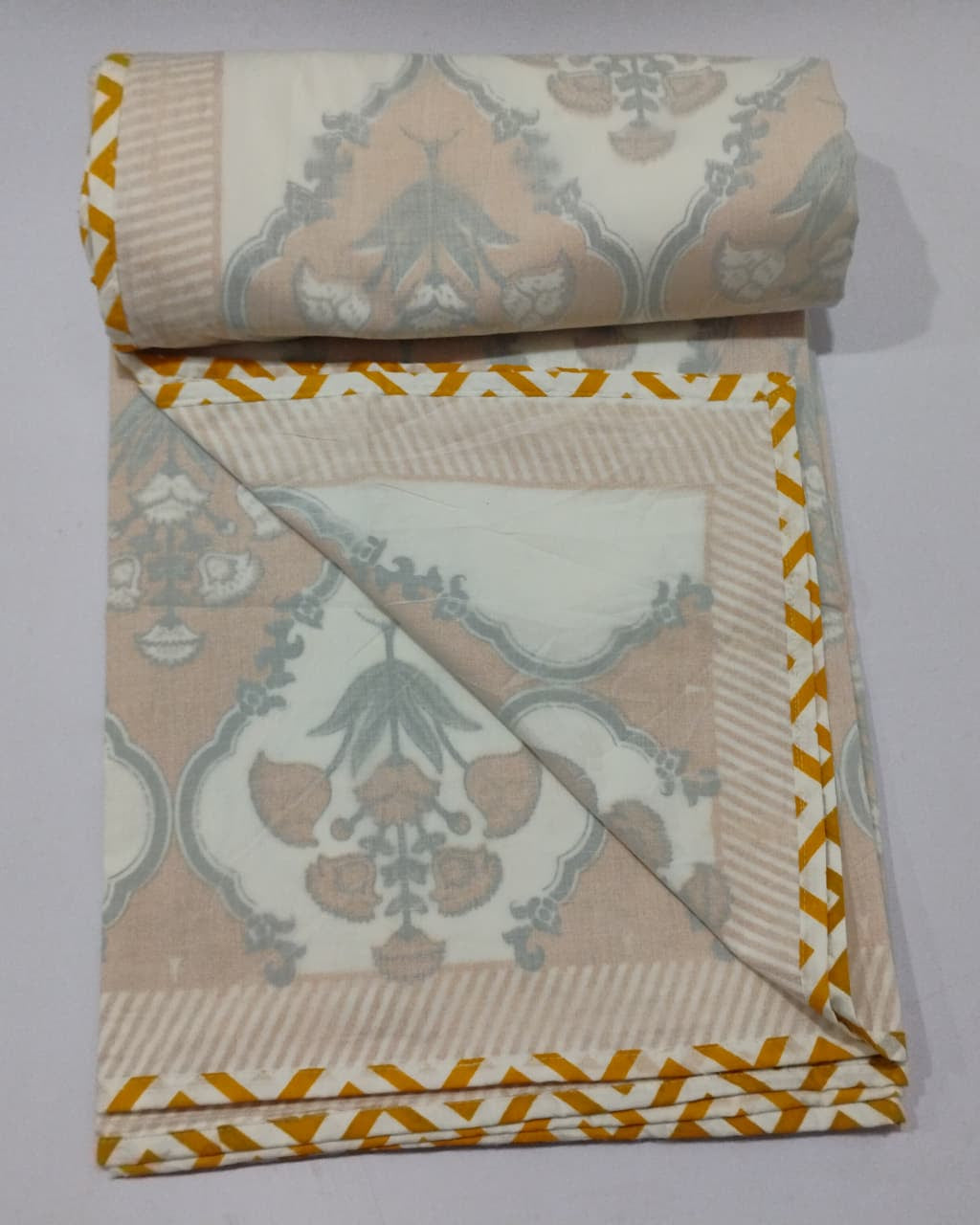 Guldasta -  Premium Muslin Cotton Dohar | Yellow