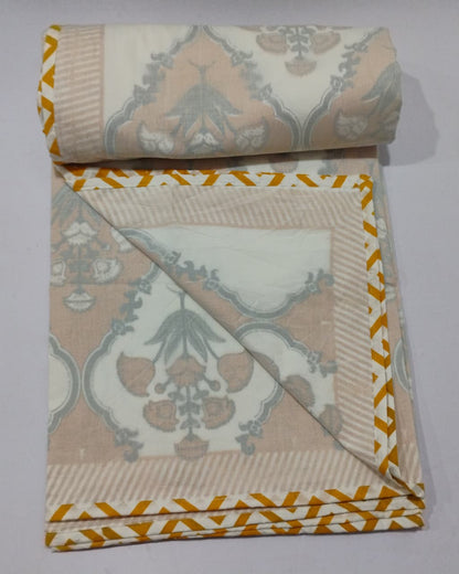 Guldasta -  Premium Muslin Cotton Dohar | Yellow