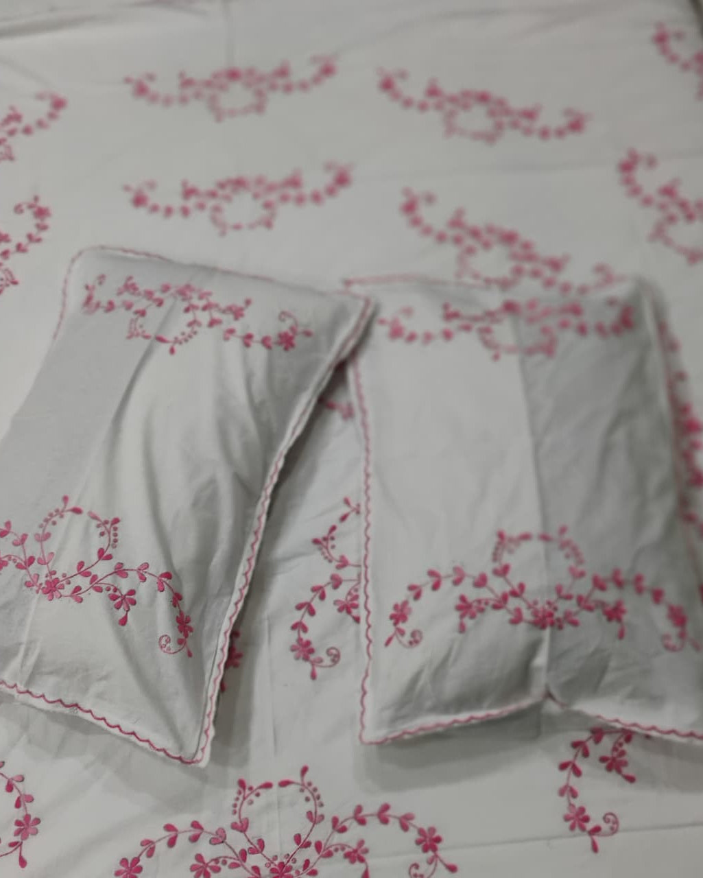 Guldozi - Soft Fine Cotton Bedsheet | Hand Embroidered
