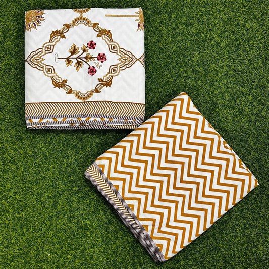 Gulnar - Reversible Cotton Mulmul Dohar | Brown