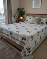 Juhi hand block Everyday Cotton bedsheet – alternate view