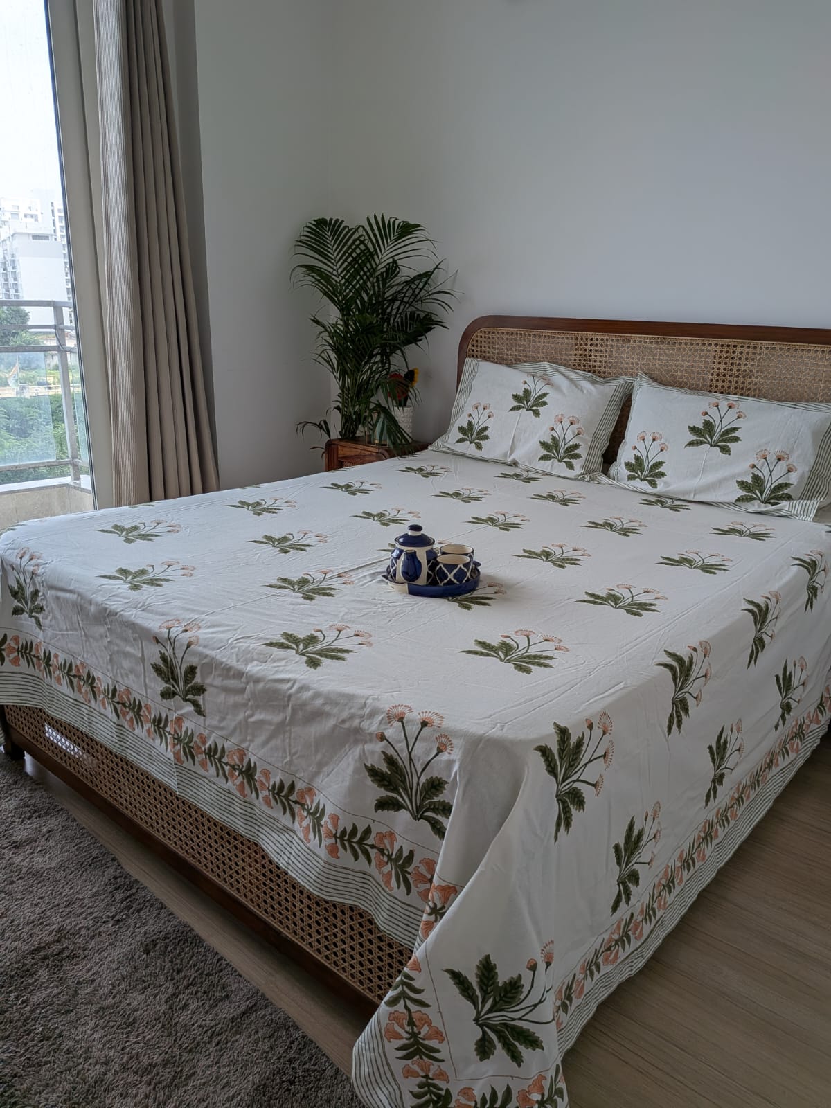 Juhi - Everyday Cotton Bedsheet | Hand Block