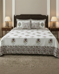Kamini Dohar Bedsheet Bedding Set | Red