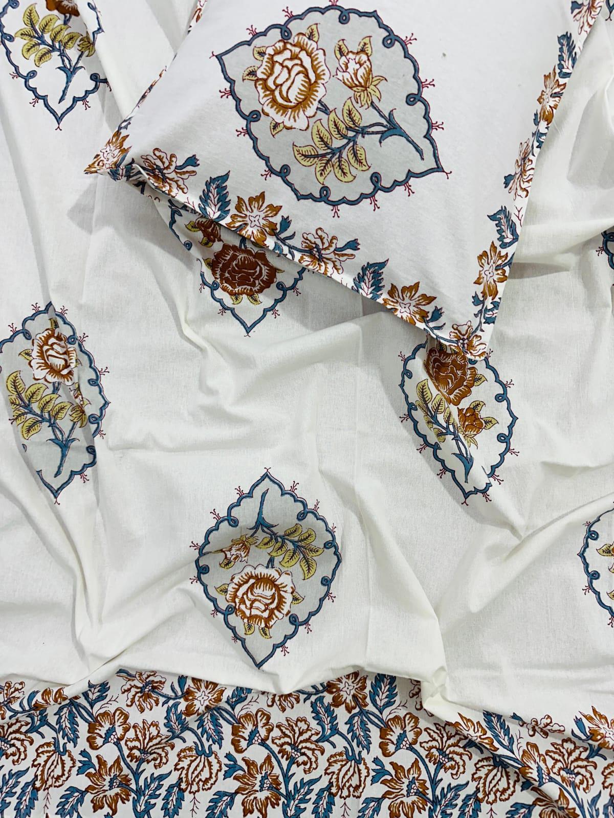 Kamini - Everyday Cotton Bedsheet | Orange