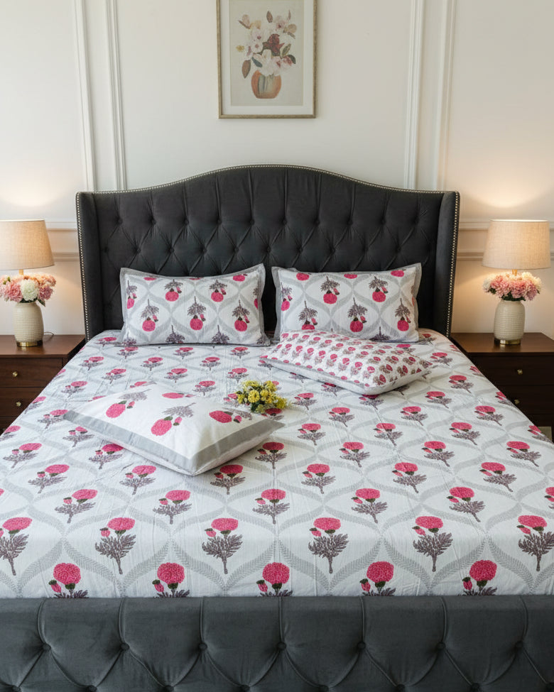 Kesariya - Everyday Cotton Bedsheet | Pink