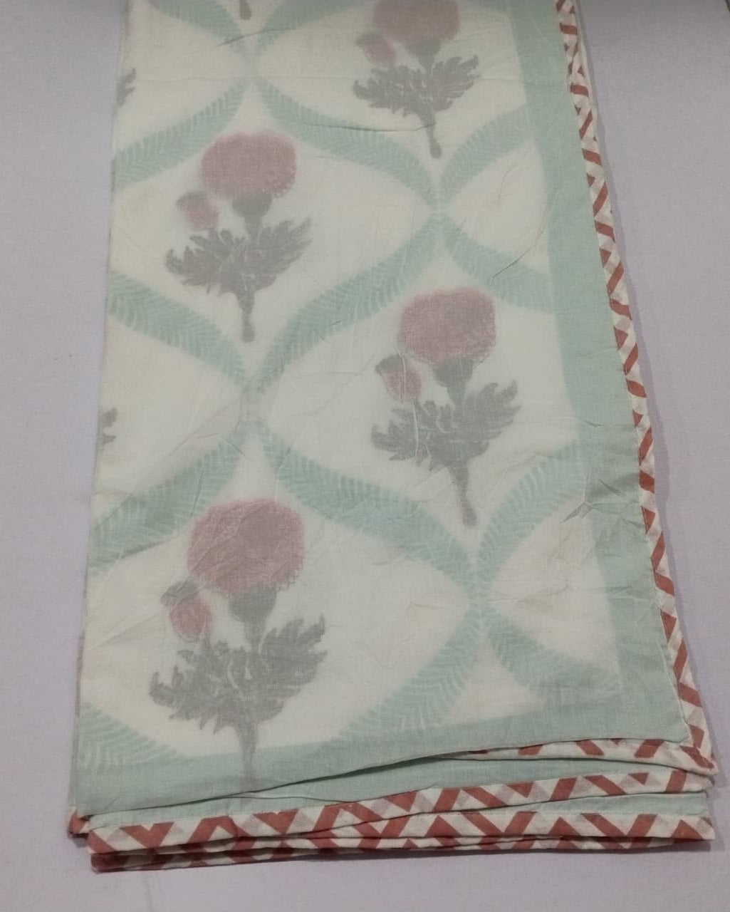 Kesariya -  Premium Muslin Cotton Dohar | Green