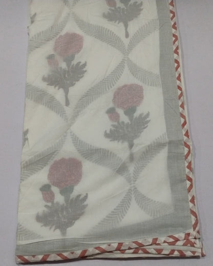Kesariya -  Premium Muslin Cotton Dohar | Pink