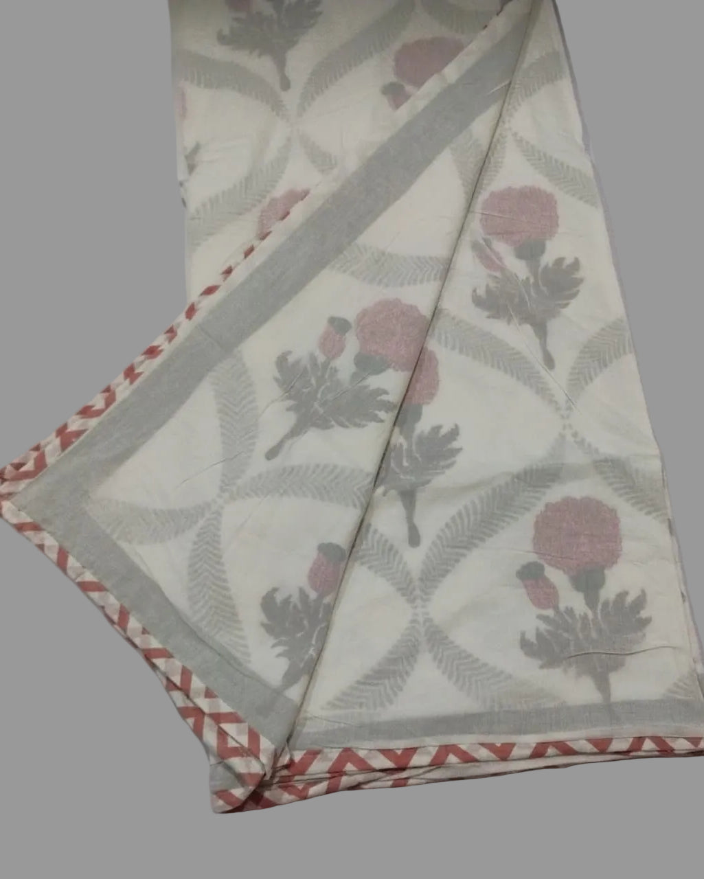 Kesariya -  Premium Muslin Cotton Dohar | Pink