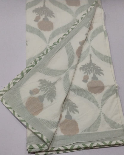 Kesariya -  Premium Muslin Cotton Dohar | Yellow