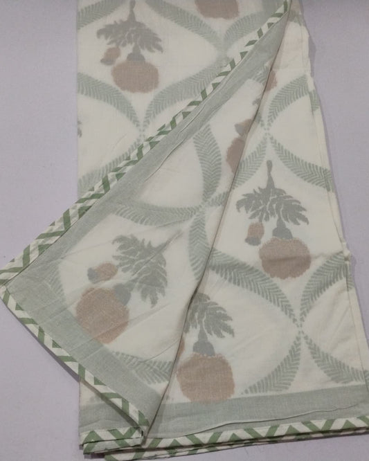 Kesariya -  Premium Muslin Cotton Dohar | Yellow