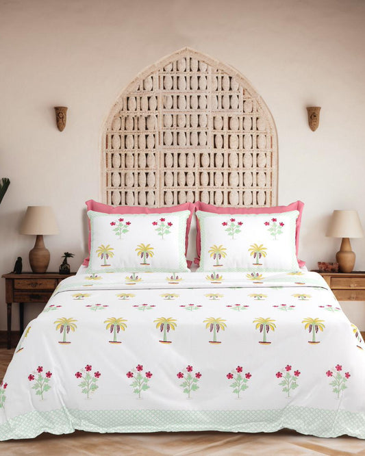 Ketaki - Everyday Cotton Bedsheet | Green