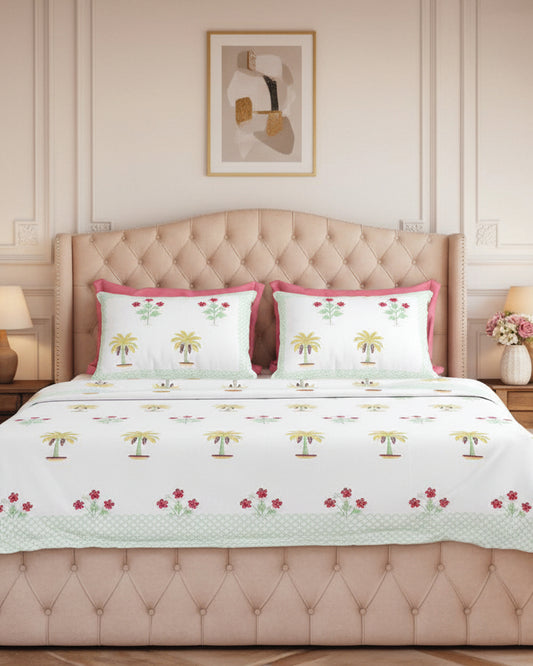 Ketaki - Everyday Cotton Bedsheet | Green