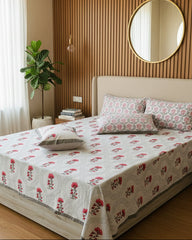 Komal - Everyday Cotton Bedsheet | Grey