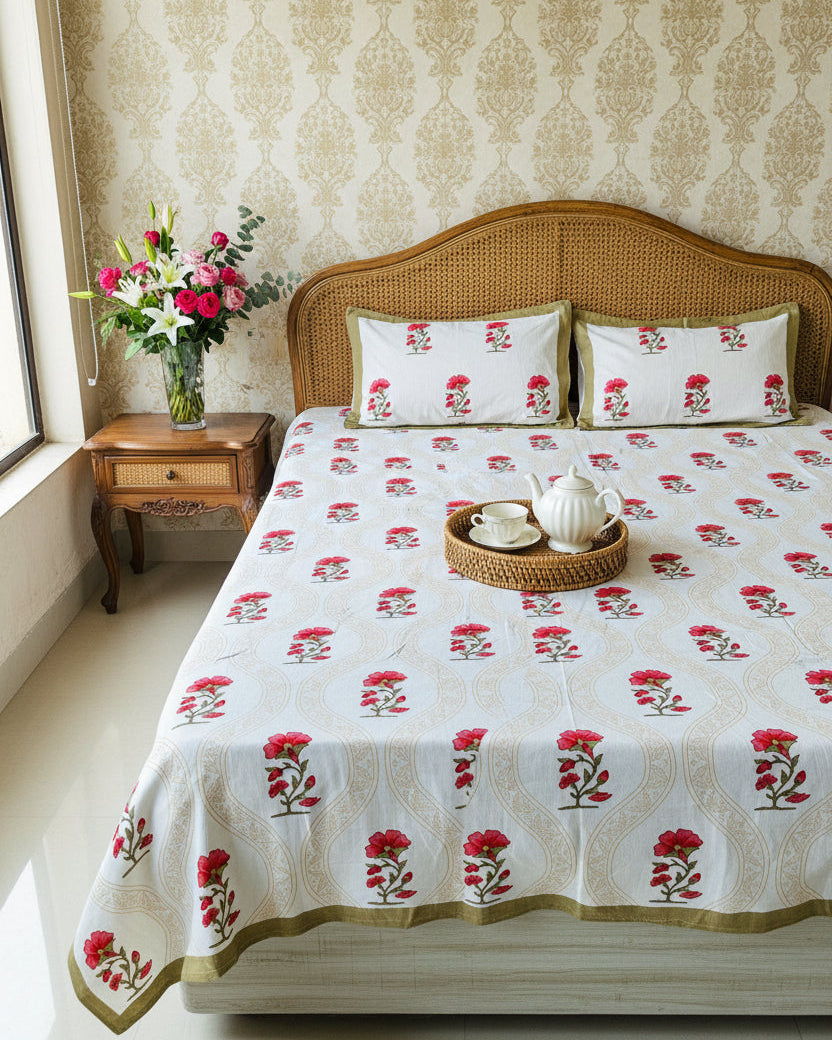 Komal - Everyday Cotton Bedsheet | Brown