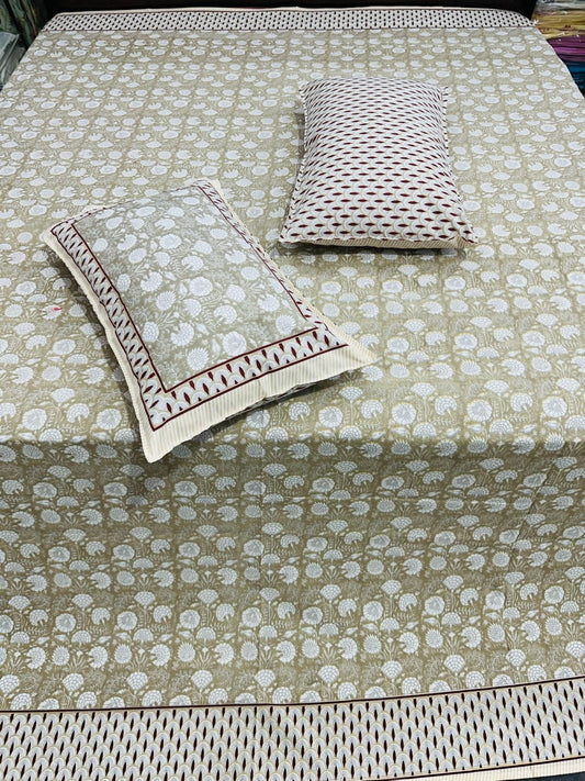Kumud - Everyday Cotton Bedsheet | Beige