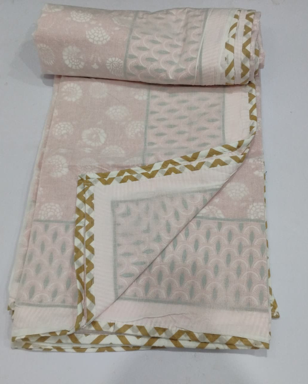 Kumud orange Muslin cotton dohar – double size