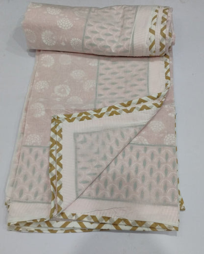 Kumud orange Muslin cotton dohar – double size