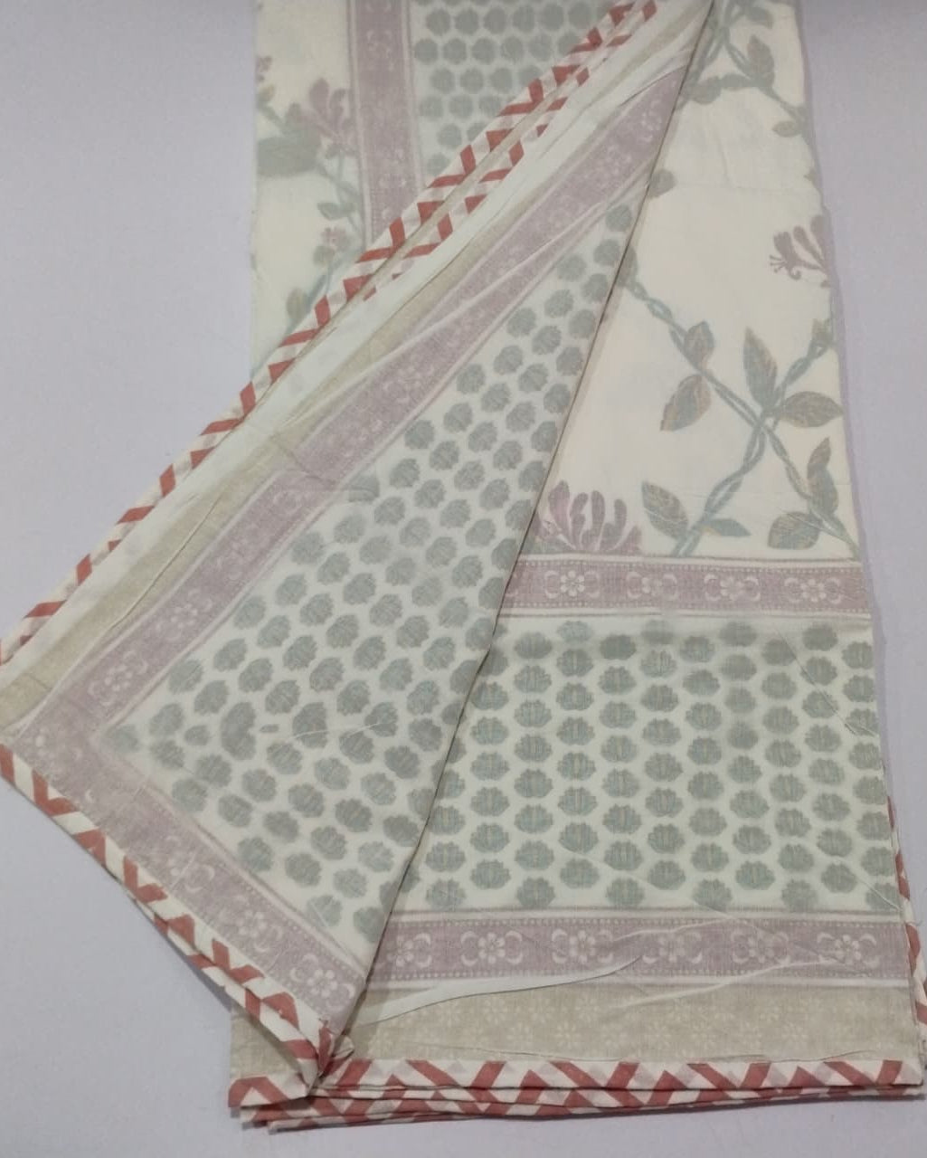 Latika -  Premium Muslin Cotton Dohar | Red