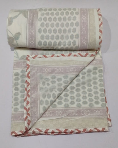 Latika -  Premium Muslin Cotton Dohar | Red
