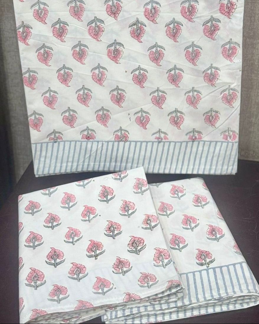 Maalya percale cotton bedsheet – fabric close-up