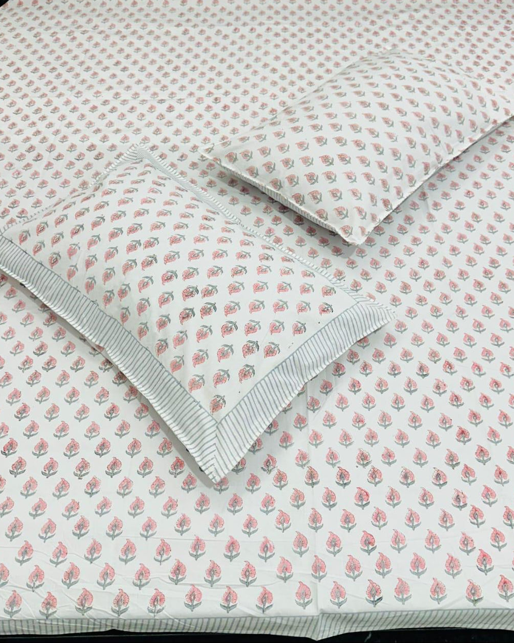 Maalya - Percale Cotton Bedsheet | Hand Block