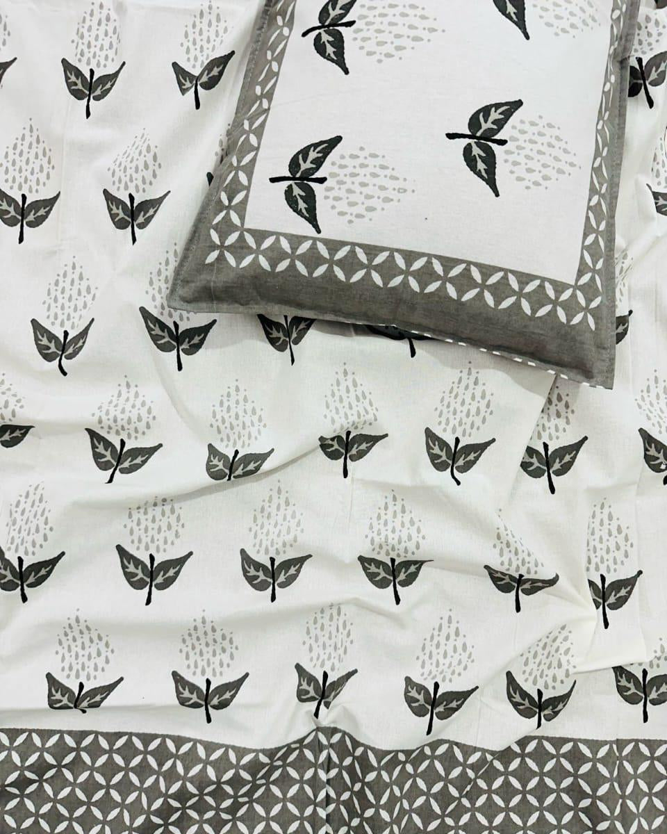 Manjari - Everyday Cotton bedsheet | Grey
