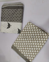 Manjari grey reversible cotton mulmul dohar – product view
