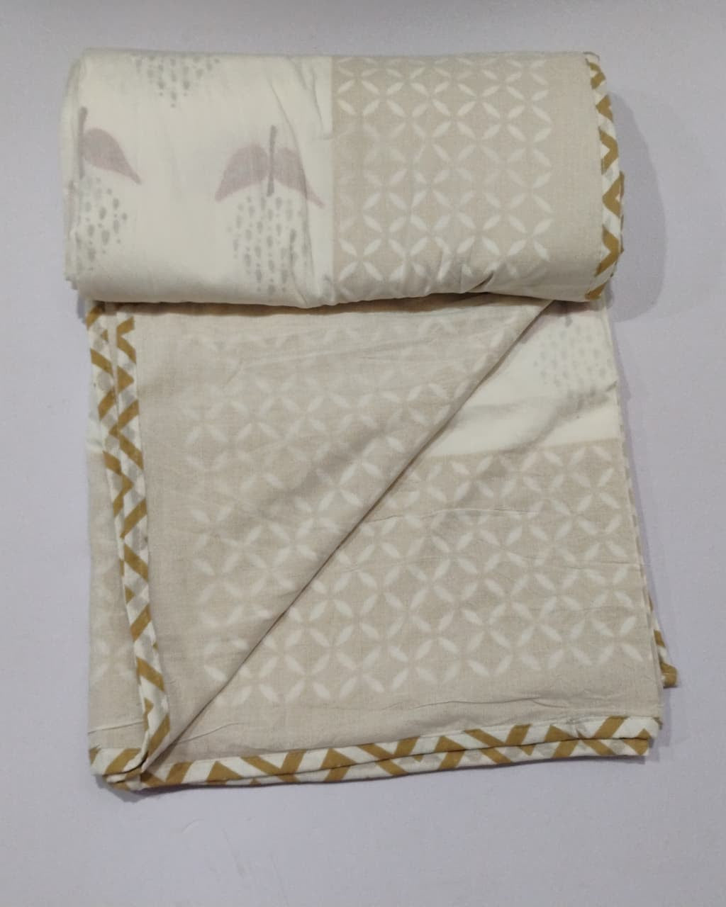 Manjari yellow Muslin cotton dohar – double size