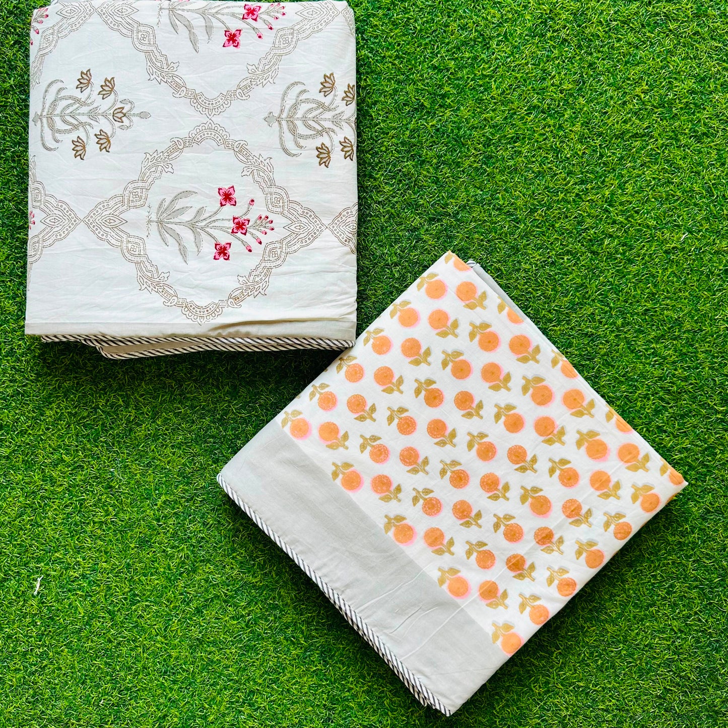 Mehek - Reversible Cotton Mulmul Dohar | Grey