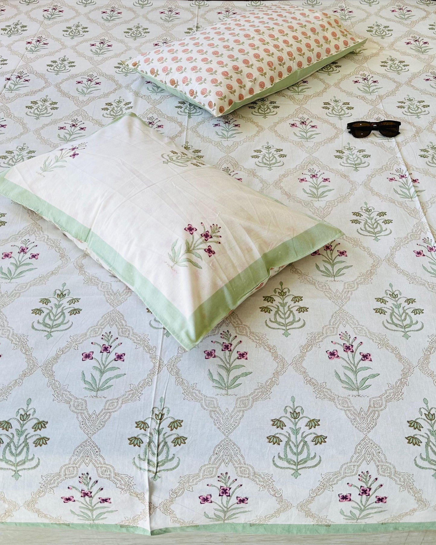 Mehek - Everyday Cotton Bedsheet | Green