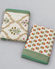Mehek - Reversible Cotton Mulmul Dohar | Green