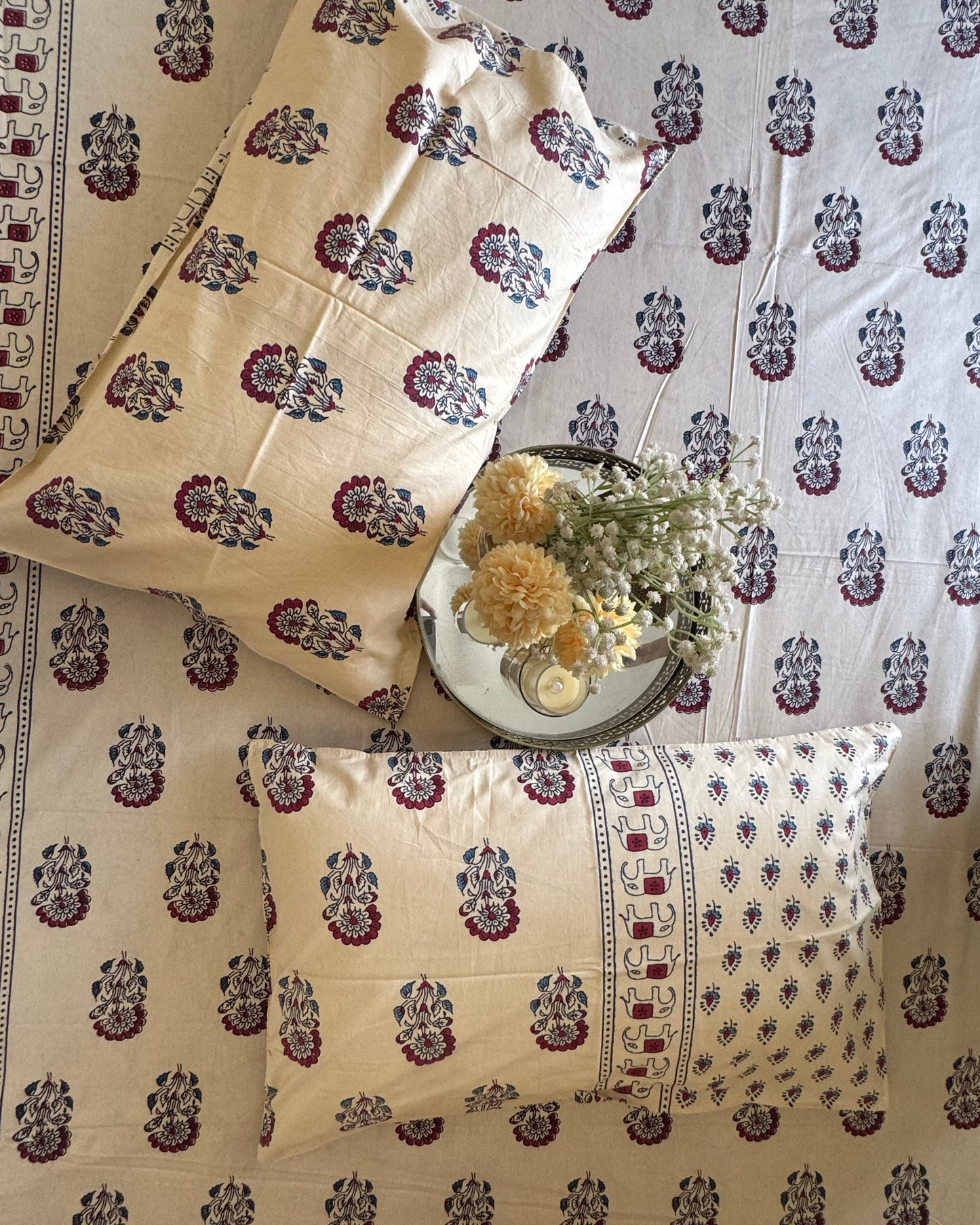 Mehfil - Everyday Cotton Bedsheet | Beige