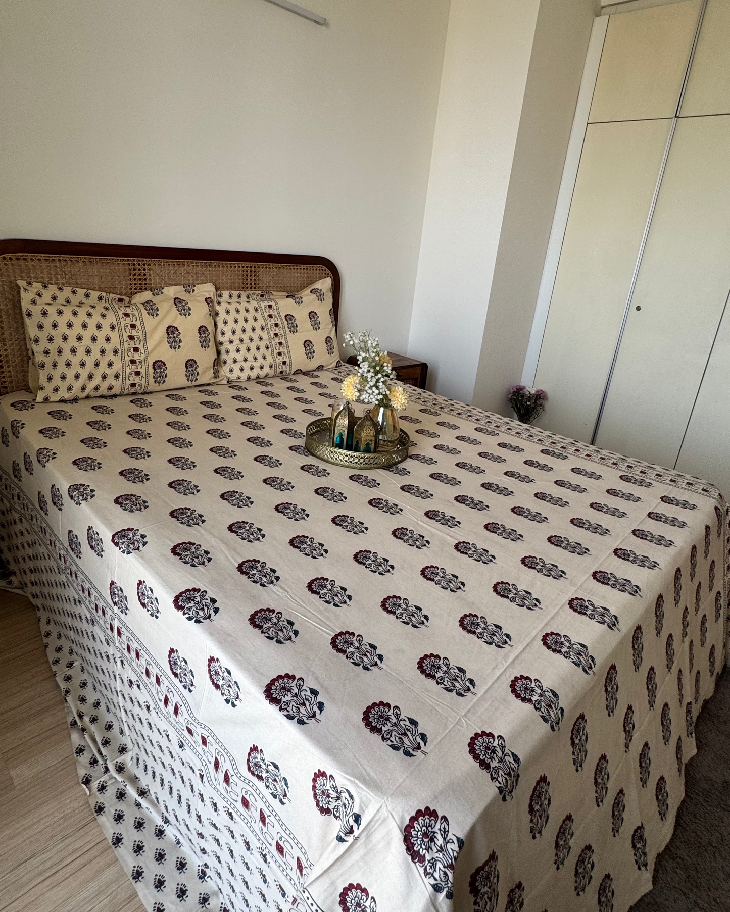 Mehfil - Everyday Cotton Bedsheet | Beige