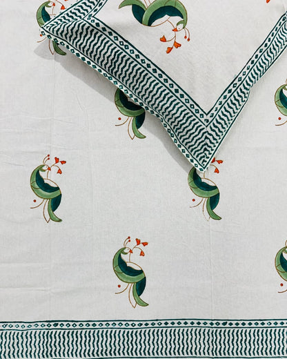 Morni hand block Soft Fine Cotton kids bedsheet – fabric detail