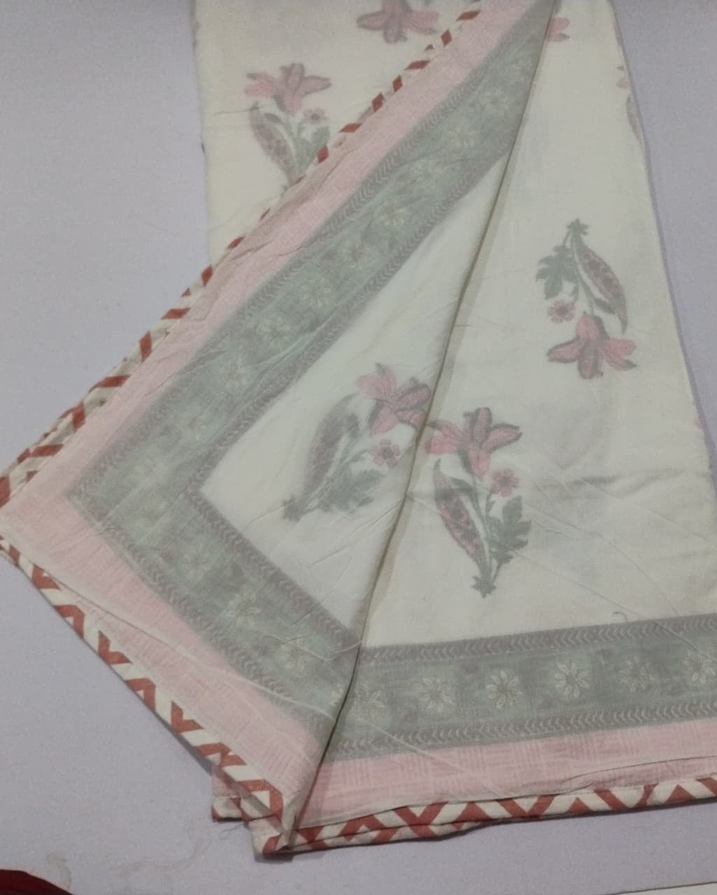 Mridula -  Premium Muslin Cotton Dohar | Pink