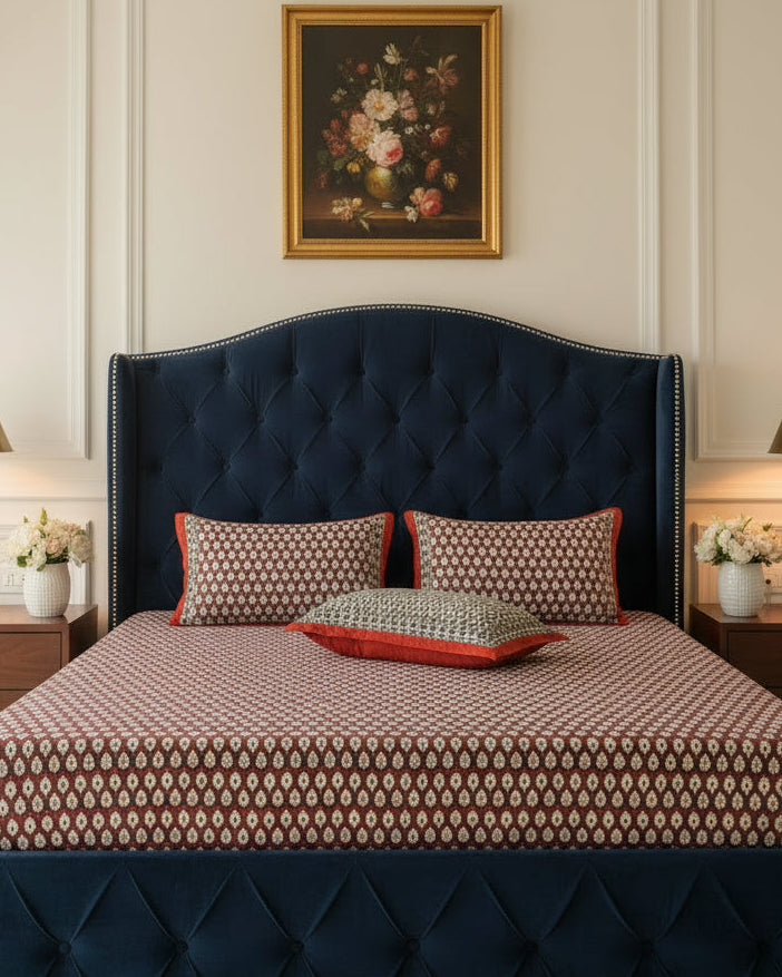 Naina - Everyday Cotton Bedsheet | Red