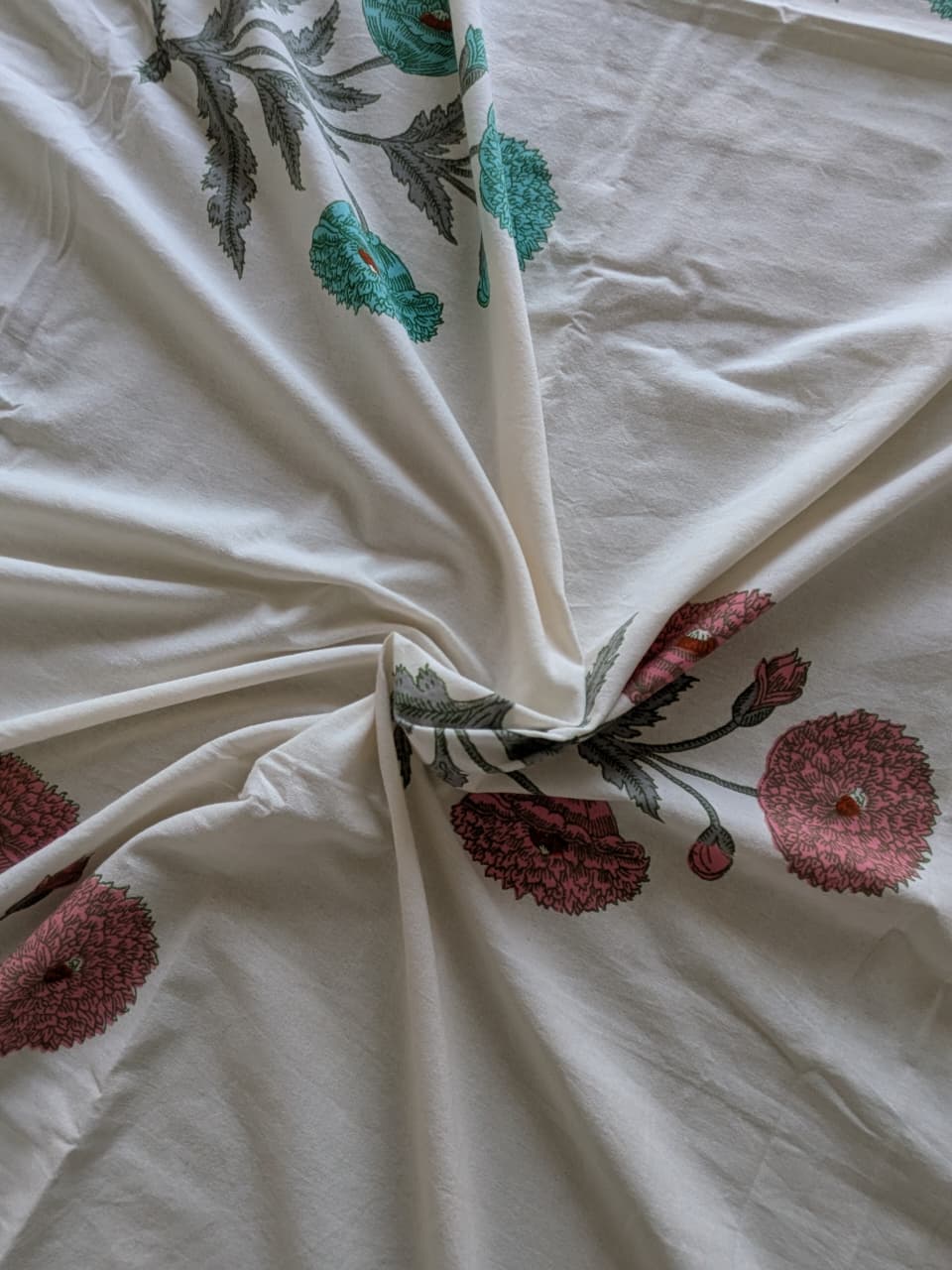 Nargis - The Daffodil Bedsheet | Everyday Cotton | Green