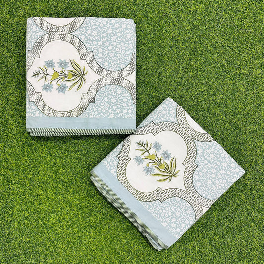 Neerja - Reversible Cotton Mulmul Dohar | Blue