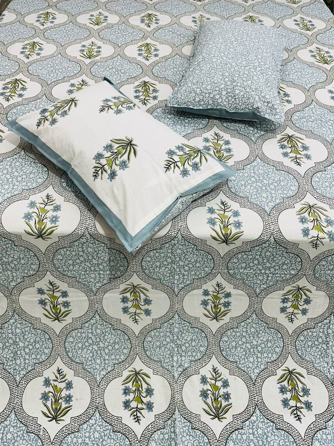 Neerja - Everyday Cotton Bedsheet | Blue