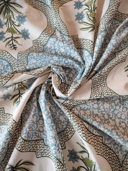 Neerja blue Everyday Cotton bedsheet – alternate detail