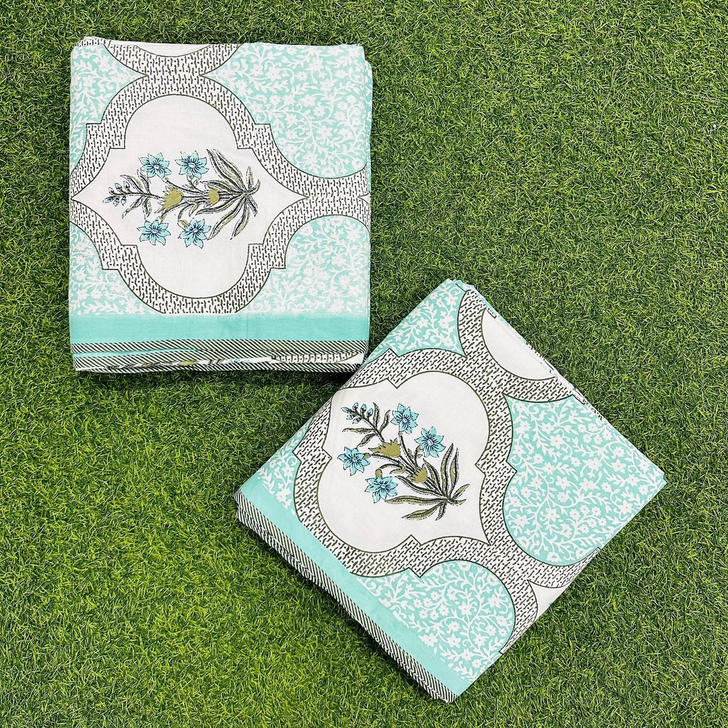 Neerja - Reversible Cotton Mulmul Dohar | Green