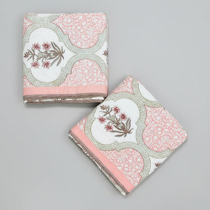 Neerja pink reversible mulmul cotton dohar – product view