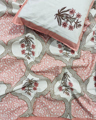 Neerja Dohar Bedsheet Bedding Set | Pink