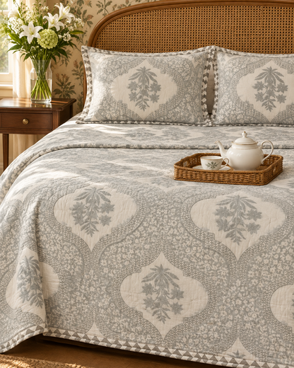 Neerja blue Muslin cotton dohar – front view
