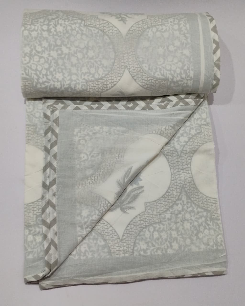 Neerja blue Muslin cotton dohar – pair of single alternate view