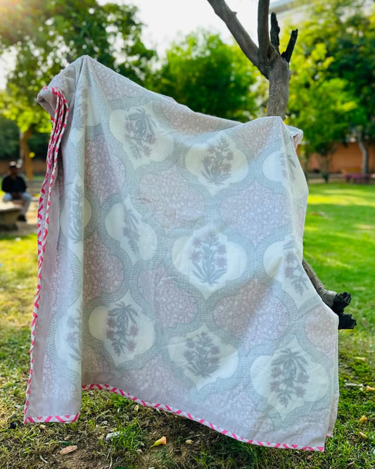 Neerja pink premium muslin cotton dohar – product view