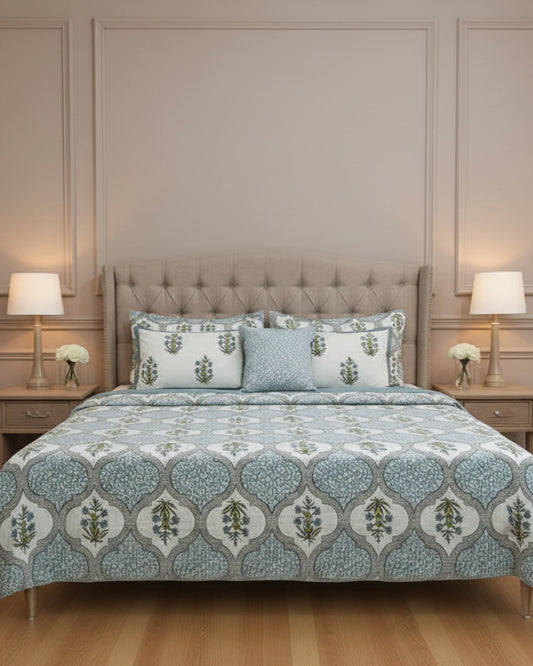 Neerja - Everyday Cotton Bedsheet | Blue